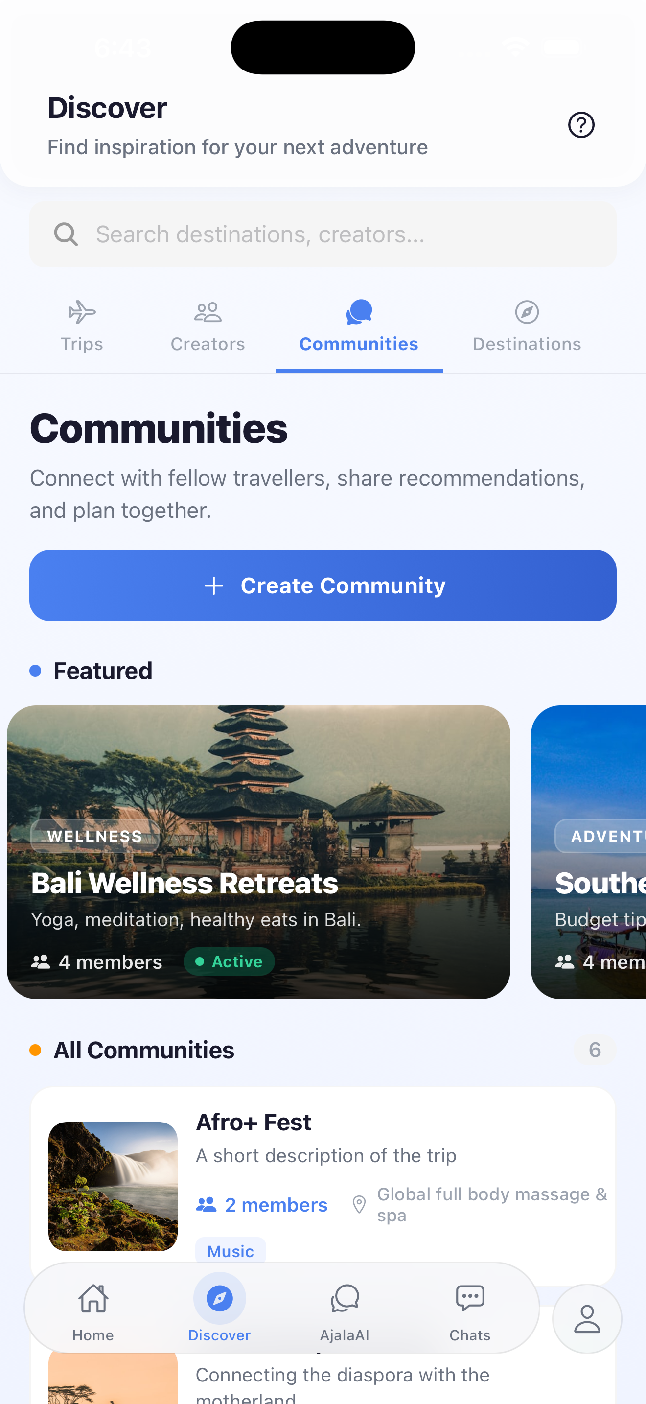 ajalax discover experiences