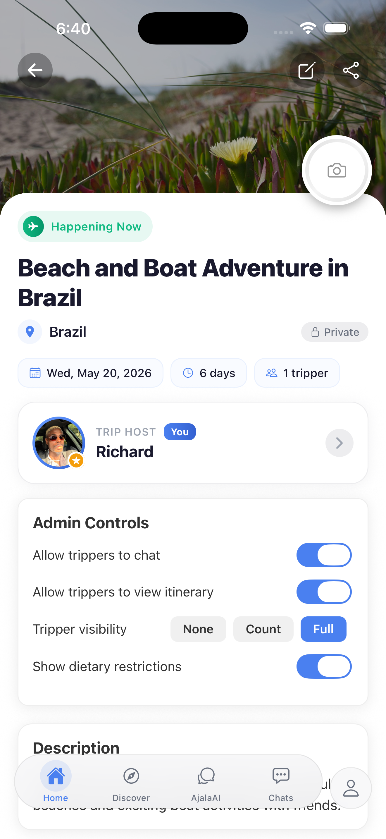 ajalax trip details